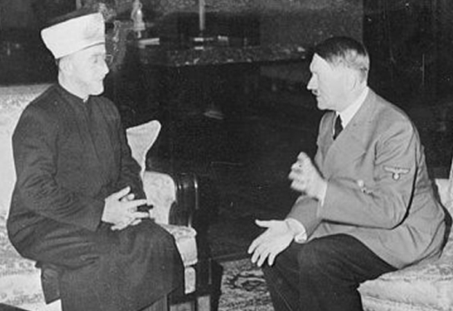 Amín al-Husajní na přátelské audienci u Hitlera