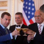 Dmitrij Anatoljevič Medveděv, Václav Klaus a Barack Huissein Obama na Pražském hradě